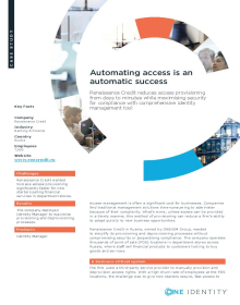 Renaissance Credit Automated access is an automatic success