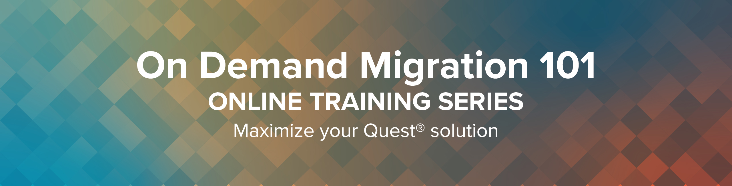 On Demand Migration 101 Online Training Series
