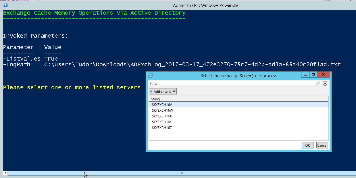 rapid recovery powershell requirements