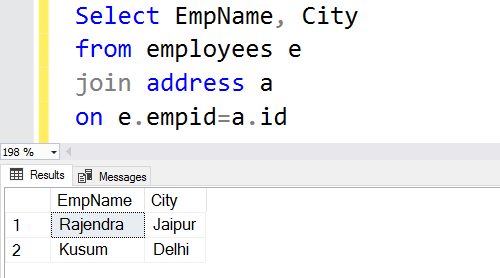 SQL Server inner join example