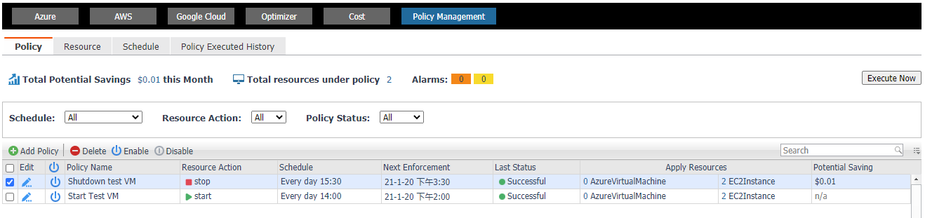 Policy Based Automation