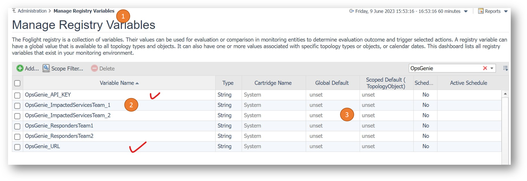 Additional Variables