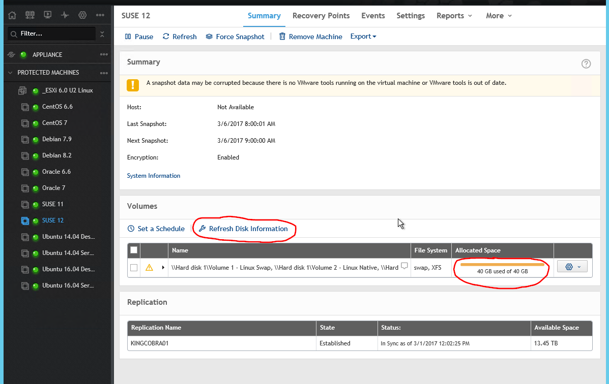roller promise North how to force disk information refresh ? - Forum - Rapid Recovery - Quest  Community