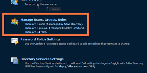 Foglight LDAP Group Integration for Virtualization Administrators