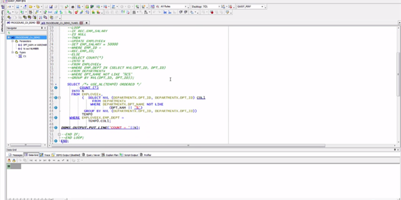 Agile Development: Detect performance issues using PL/SQL Profiler