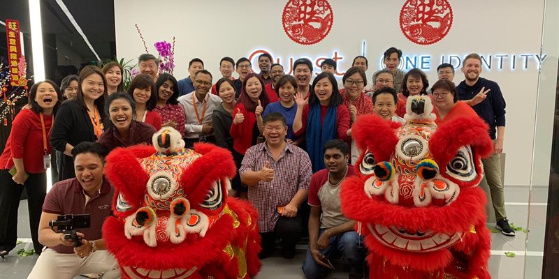 Singapore Team Rings in Chinese New Year