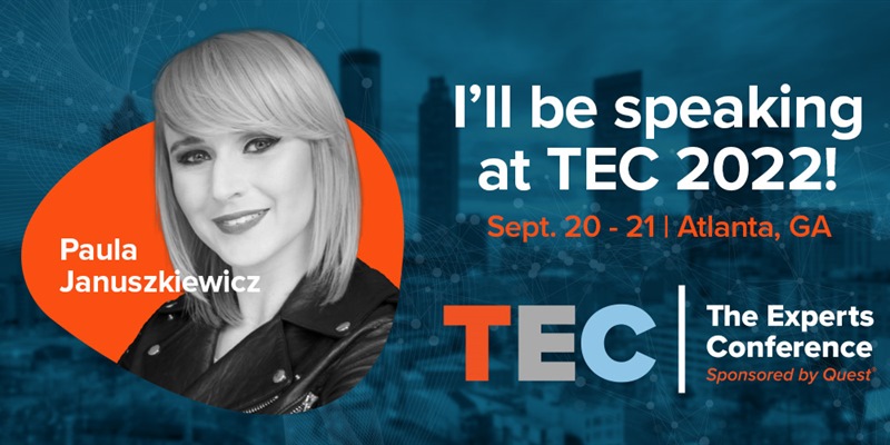 The Experts Conference (TEC) 2022: Meet keynote speaker Paula Januszkiewicz