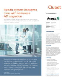 Avera Health improves care with seamless AD migration