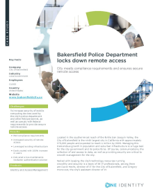 Bakersfield Police Department locks down remote access with Defender