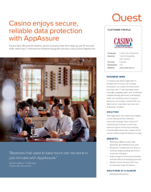 Casino New Brunswick: Casino enjoys secure, reliable data protection with AppAssure