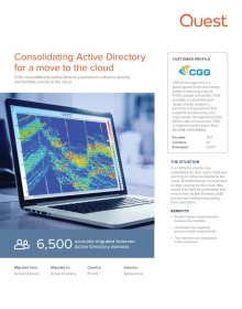 CGG consolidates Active Directory for a move to the cloud