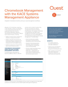 Chromebook management with the KACE Systems Management Appliance