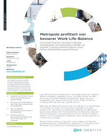 Metropole profitiert von besserer Work-Life-Balance