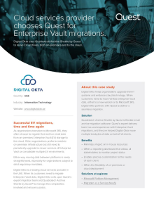 Cloud services provider chooses Quest for Enterprise Vault migrations
