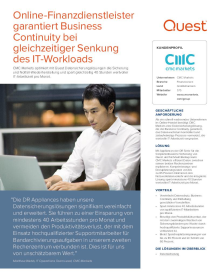 Online-Finanzdienstleister garantiert Business Continuity bei gleichzeitiger Senkung des IT-Workloads