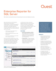 Enterprise Reporter for SQL Server