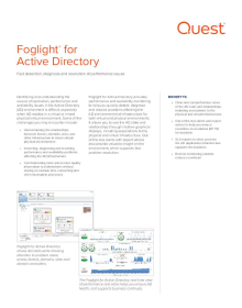 Foglight for Active Directory