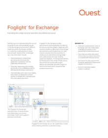 Foglight for Exchange