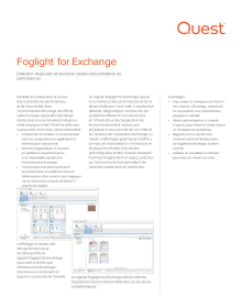 Foglight for Exchange