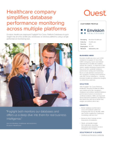 Healthcare company monitors 3,000+ diverse databases with a single solution