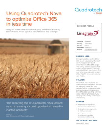 Limagrain uses Quadrotech Nova to streamline Office 365 reporting, optimize costs and strengthen security