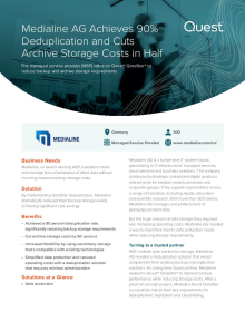 Medialine AG Achieves 90% Deduplication