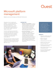 Microsoft Platform Management solution overview