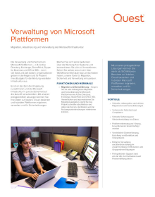 Verwaltung von Microsoft Plattformen