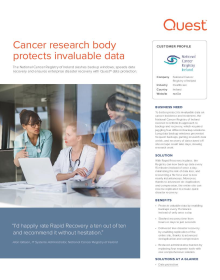 National Cancer Registry Case Study