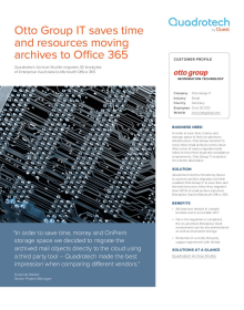 Otto Group IT saves time and resources moving archives to Office 365