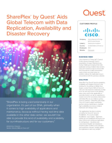Quest SharePlex Aids Global Telecom in Data Replication, Availability and Disaster Recovery