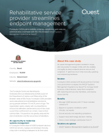 Rehabilitative service provider streamlines endpoint management