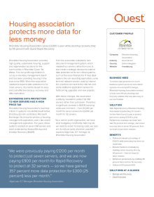 Rhondda Housing Association: Housing Association protects more data for less money