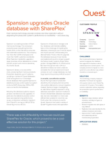 Spansion Successfully Upgrades a Mission-Critical Database with SharePlex and Saves Hundreds of Thousands of Dollars