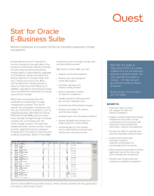 Stat® for Oracle E-Business Suite