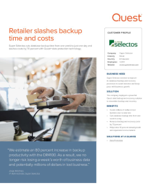 Super Selectos: Retailer slashes backup time and costs