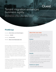 Tenant migration enhances transportation business agility 