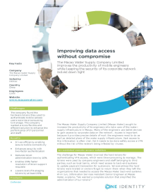The Macao Water Supply Company Limited: Improving data access without compromise