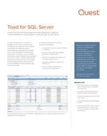 Toad for SQL Server Portuguese
