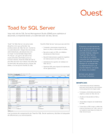 Toad for SQL Server Spanish