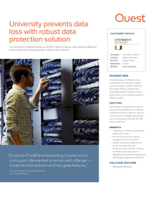 University of Miami: University prevents data loss with robust data protection solution