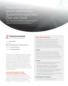 Hochschule spart durch optimiertes Systemmanagement Zeit und Geld