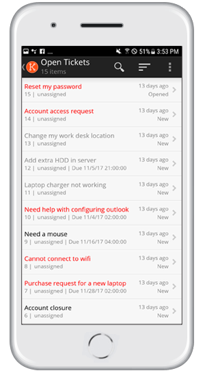 Kace Go Mobile App Mobile Service Desk App