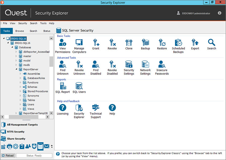 アクセス制御管理 Security Explorer