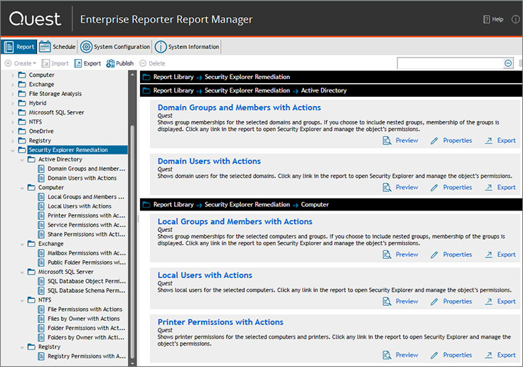 enterprise security reporter Enterprise Reporter Suite