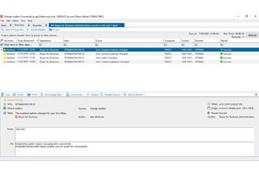 Change Auditor for Skype for Business