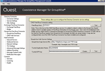 Coexistence Manager for GroupWise