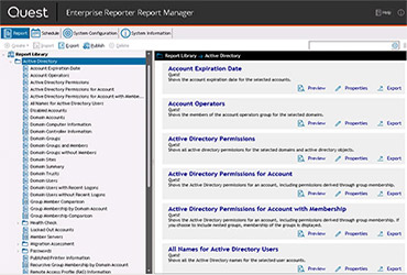 Enterprise Reporter for Active Directory免费试用版