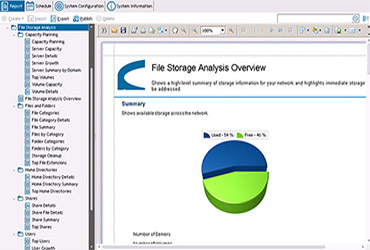 Free trial of Enterprise Reporter for File Storage Analysis