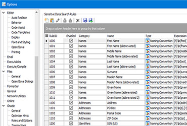 Toad for Oracle - Sensitive Data Protection